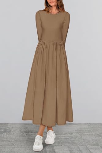 Long Sleeve Wedding Guest Pockets Midi