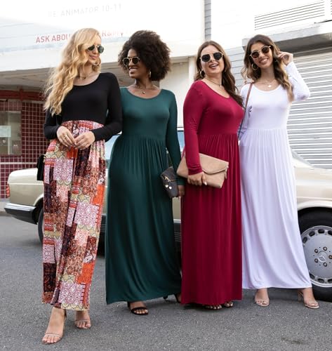 Long Sleeve White Pockets Maxi